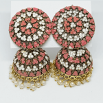 MultiColor Pasha Earring Pink Front 1