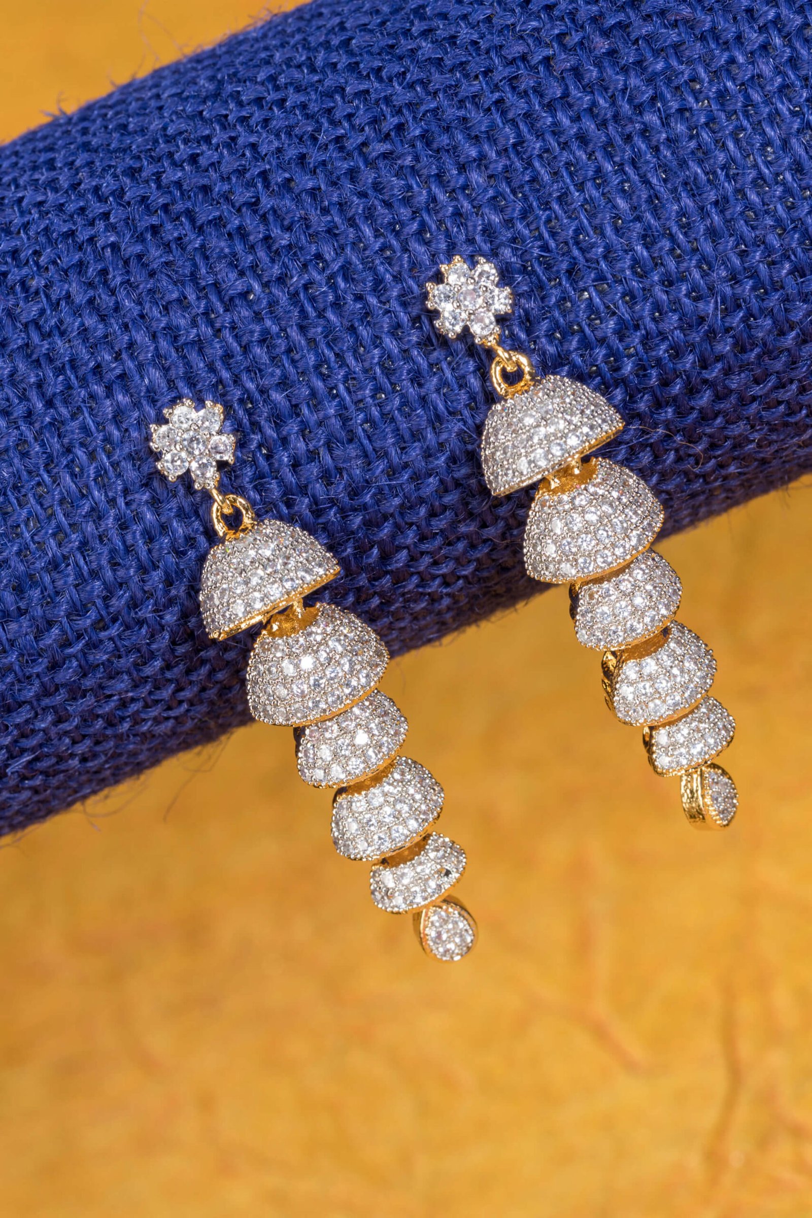 American Diamond Earrings – Desi Diva Fashion
