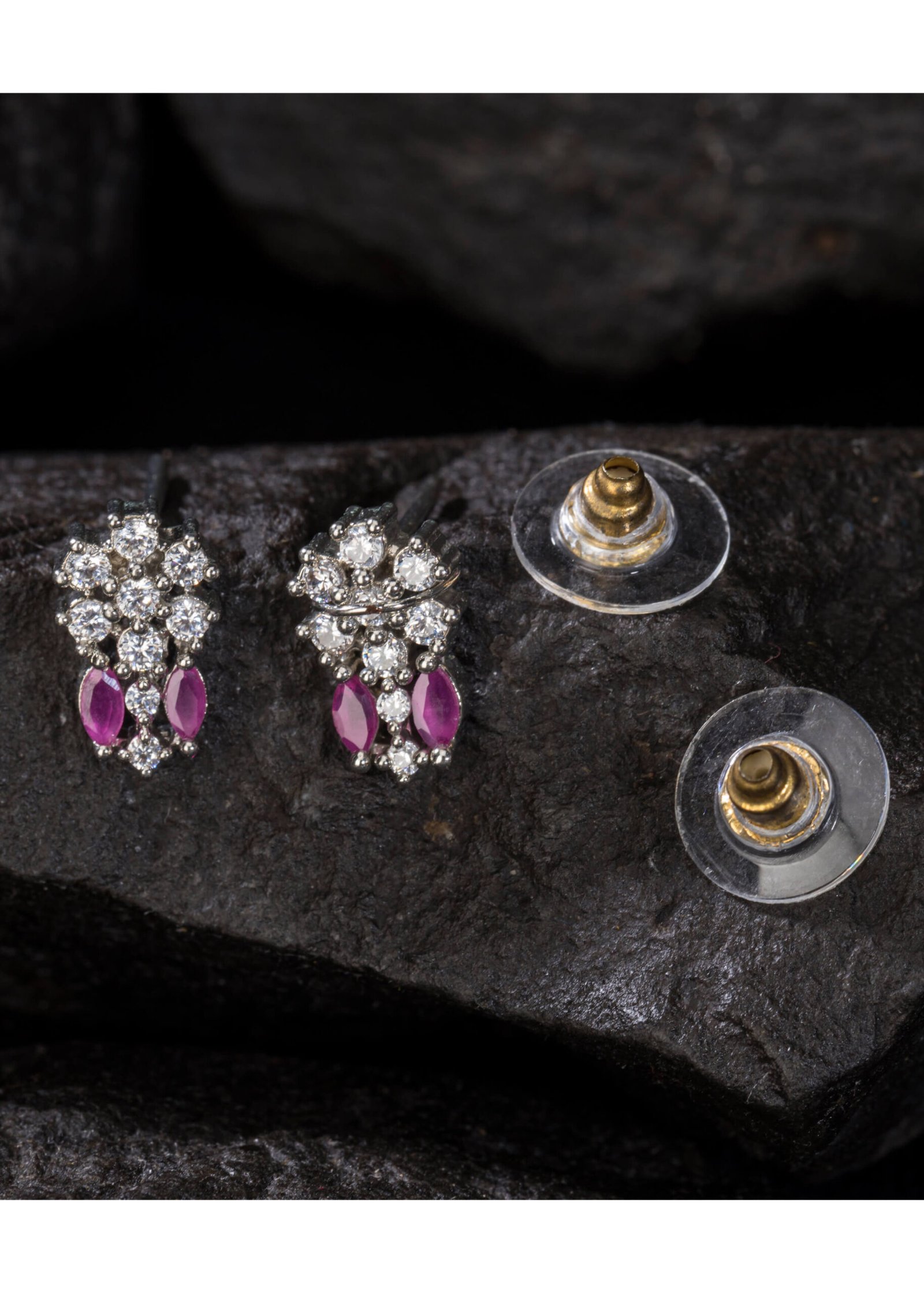 Buy Natural Ruby Earrings 4x3mm Pear Gemstone Sterling Silver Online in  India - Etsy [Video] [Video] | Wedding accessories jewelry, Ruby earrings,  Stud earrings unique